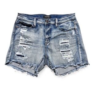 Distressed Denim Women Shorts